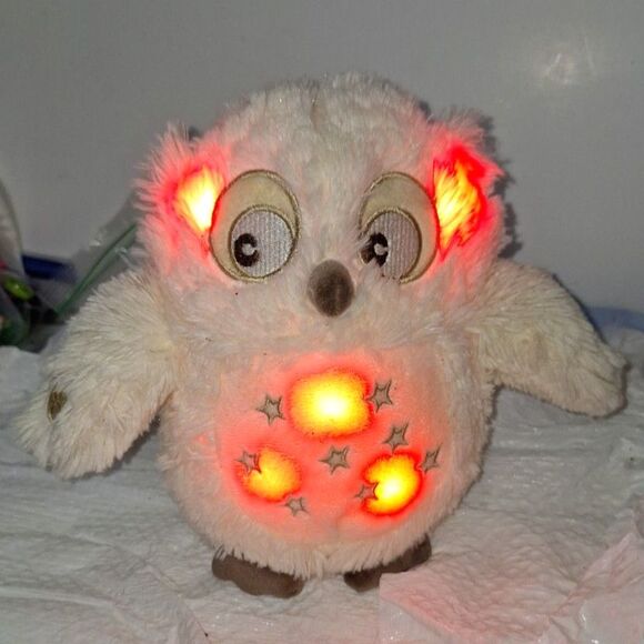 A Linzy Plush Soft Dreams Owl with Lullaby & Night Light Twinkle Twinkle Song - Picture 3 of 11